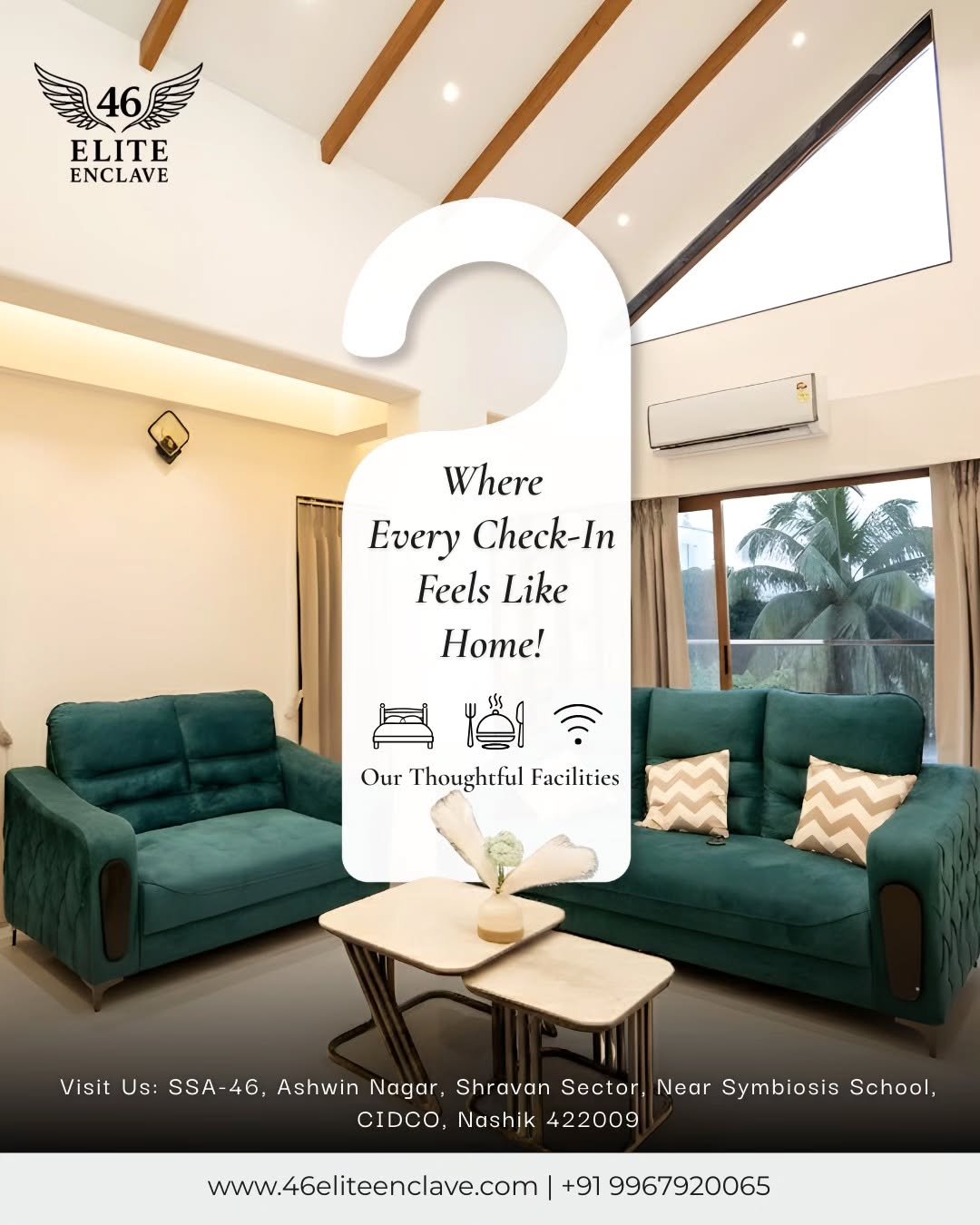 Experience comfort, elegance, and a true sense of belonging at 46 Elite Enclave. 🌿✨Where every