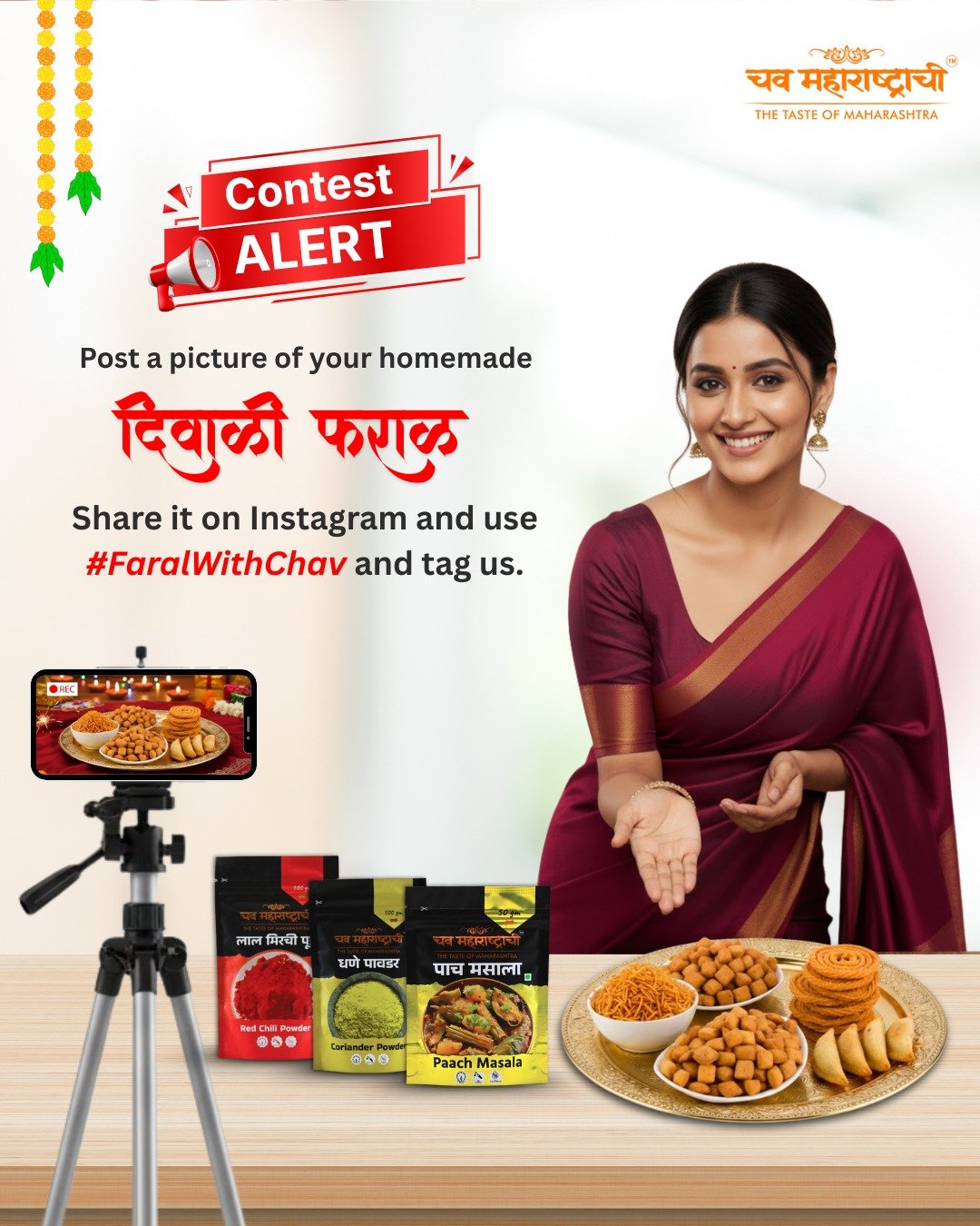 ✨ This Diwali, let’s celebrate the taste of tradition! ✨Have you made your homemade Diwali Faral